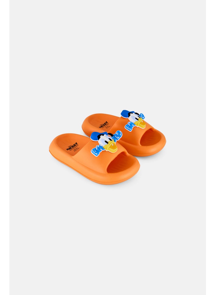 Disney Toddlers Boy Slip On Slides, Orange  - Image 1