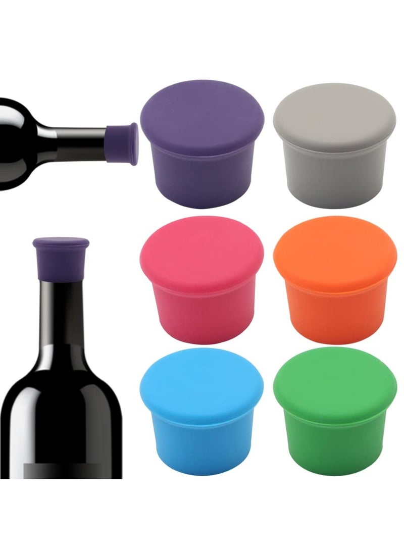 Zikra Wine Stoppers, Wine Sealer for Wine Bottles, Silicone Wine Bottle Caps, Reusable Wine Champagne Beer Bottle Stopper, Wine Corks for Wine Glass Beverages Beer Bottles Holiday - Image 1
