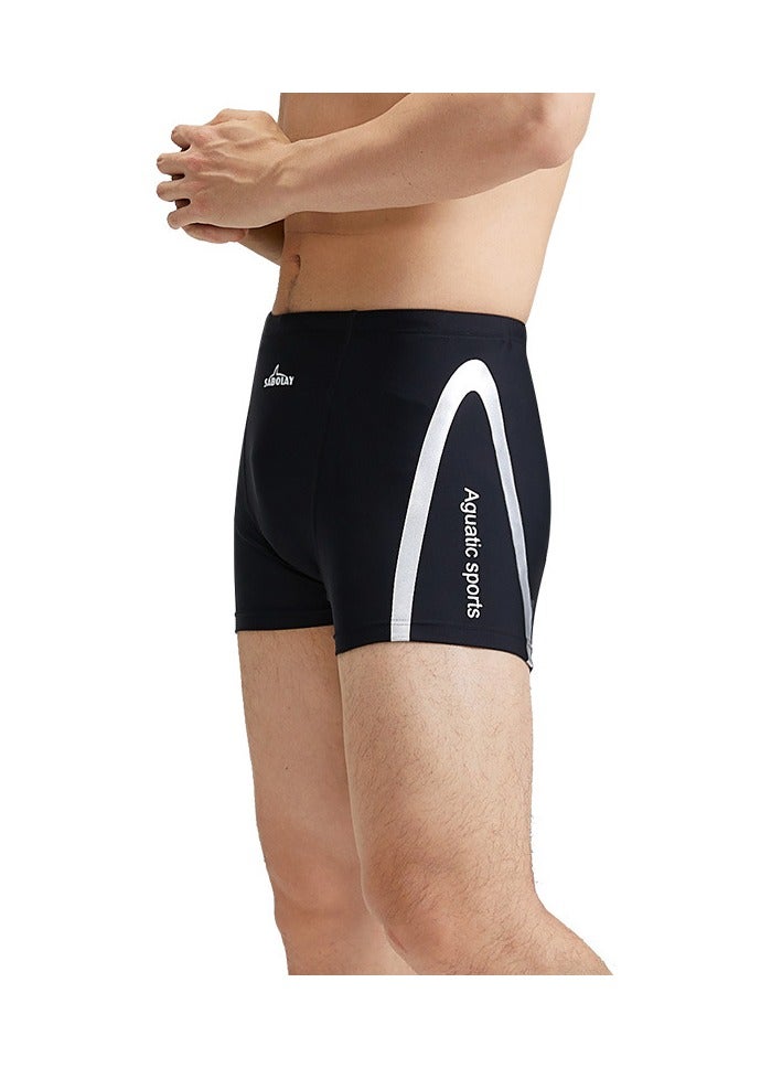 KUYING New High Waisted Flat Angle Swimming Trunks - Image 1