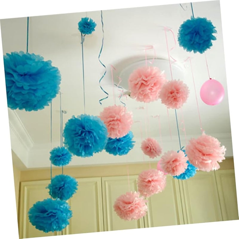 ورق الأنسجة المقطوعة مسبقًا لكرات الزينة لحفلات الزفاف 10 قطع - Image 3