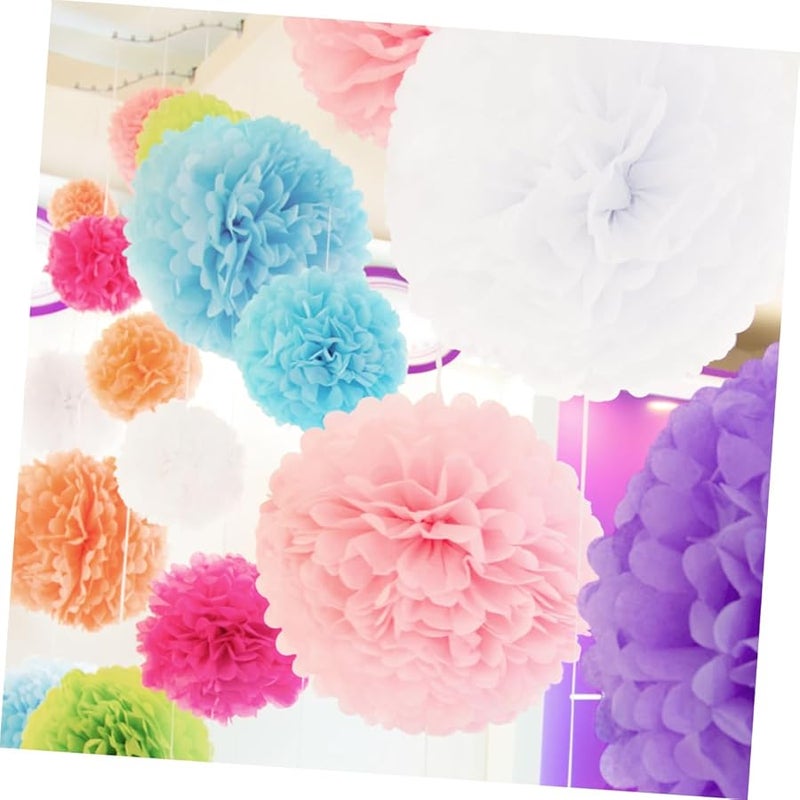 ورق الأنسجة المقطوعة مسبقًا لكرات الزينة لحفلات الزفاف 10 قطع - Image 4