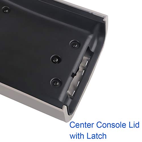 VANJING Compatible with Center Console Lid Armrest Kit Chevy GMC Trailblazer EXT Envoy Envoy XL Envoy XUV Rainier Ascender Bravada Pickup 2002-2009 Replaces 25998847,25998844,25998838 - Image 4