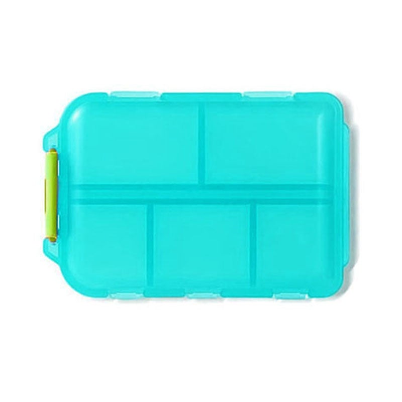 Generic Waterproof Pill Case with Label for Travel Mint green separate pill box 