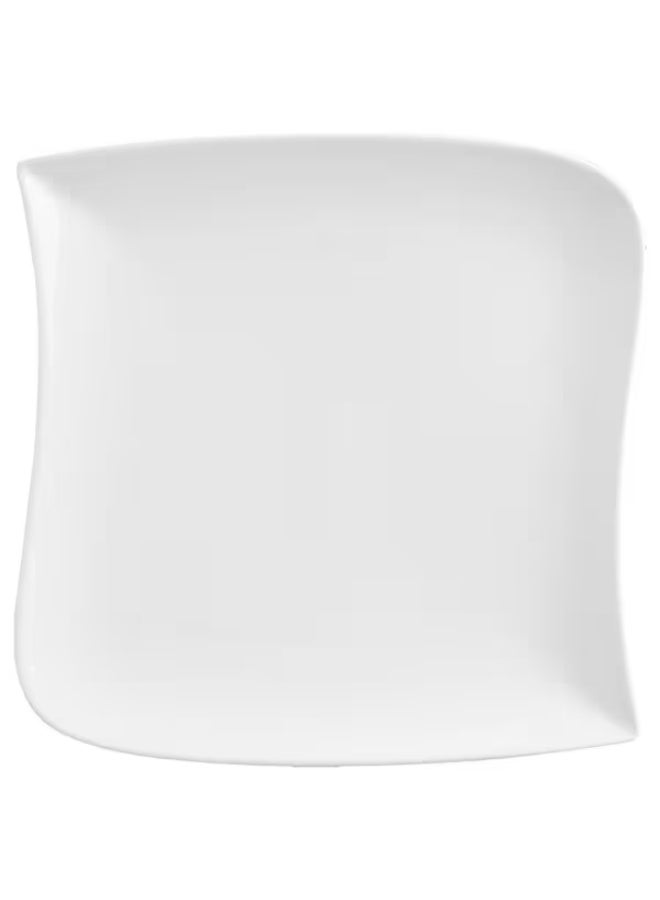 Secret de Gourmet Wave Square Shape Presentation Dinner Plate White 30cm 122690 - Image 2