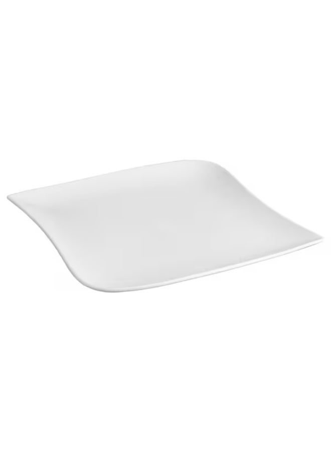 Secret de Gourmet Wave Square Shape Presentation Dinner Plate White 30cm 122690 - Image 1
