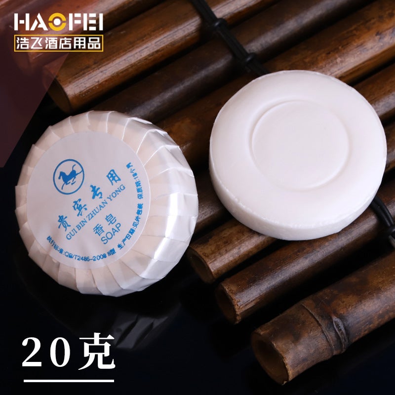 Generic Disposable Guest Soap for Hotels and BBs 20g round pearl film packaging soap 