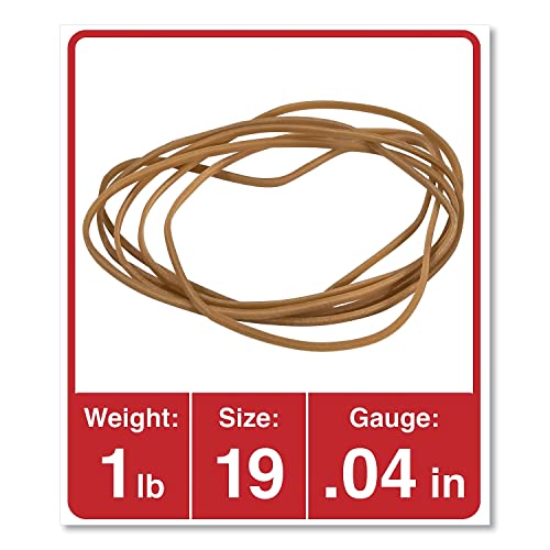 Universal 00119 Rubber Bands, Size 19, 3-1/2 x 1/16, 1lb Pack - Image 2