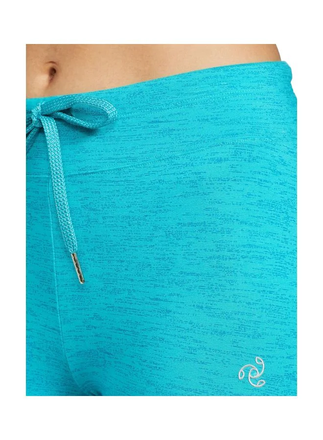 JOCKEY Jockey Women Slim Fit Combed Cotton Elastane Leggings AA01 J Teal Marl Large Teal Blue L