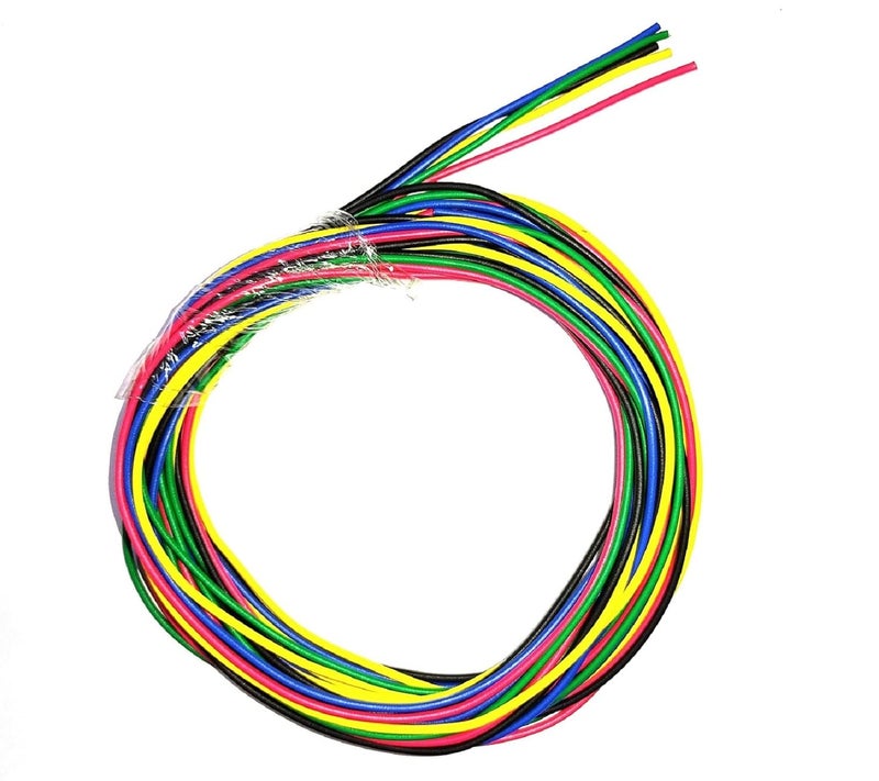 Steko Steko 20 Meters Combo Of 5 Color Multi Strand Hookup Wire 1436 DC Wire Cable For Multipurpose Use Electronics Works DIY Science Projects 4 Meters Each Red Green Blue Yellow Black 
