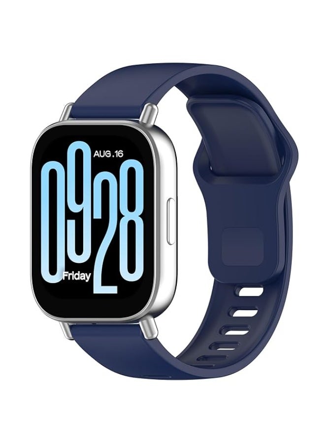 أشرطة متوافقة مع سوار Xiaomi Redmi Watch 5 Active/Redmi Watch 5 Lite، سوار بديل من السيليكون الناعم مقاس 22 مم، سوار رياضي [مقاوم للتآكل] [قابل للتنفس] (أزرق) - Image 1