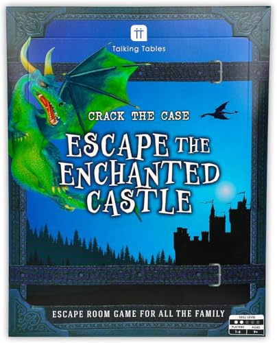 Talking Tables Enchanted Castle Escape Room Game for Kids Rescue The Dragon Puzzles Clues QR Codes Music Family Games Adults Brain Teaser Puzzles Ages 9 16 Players - Image 1