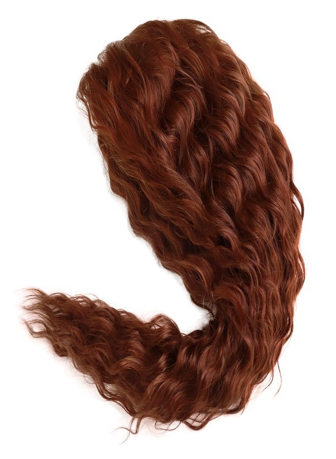 GNIMEGIL Dark Copper Wigs for Women Long Body Wave Wig with Free Party Hairline Fluffy Hairstyle Big Volume Wigs Curly Synthetic Hair 26 inches - Image 3
