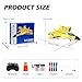 RoofWorld Yellow RC Plane for Kids Upgrade F22 Raptor Fighter RC Airplane Remote Control Airplane Toys 24 GHZ Smart 6axis Gyro Stabilizer RTF RC Jet Aircraft Easy to Fly Outdoor Toy RC Glider for Beginners - Image 4