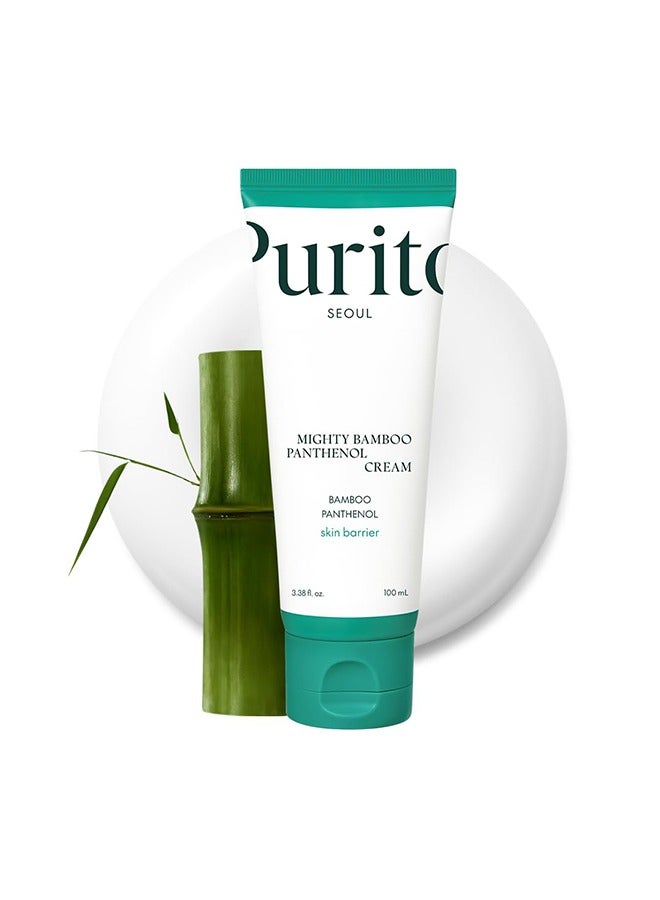 PURITO Mighty Bamboo Panthenol Cream, Glow Cream, Skin Barrier Repair, for All Skin Types, Daily Face Moisturizer, Glass skin, Vegan & Cruelty-Free,-100ml - Image 1