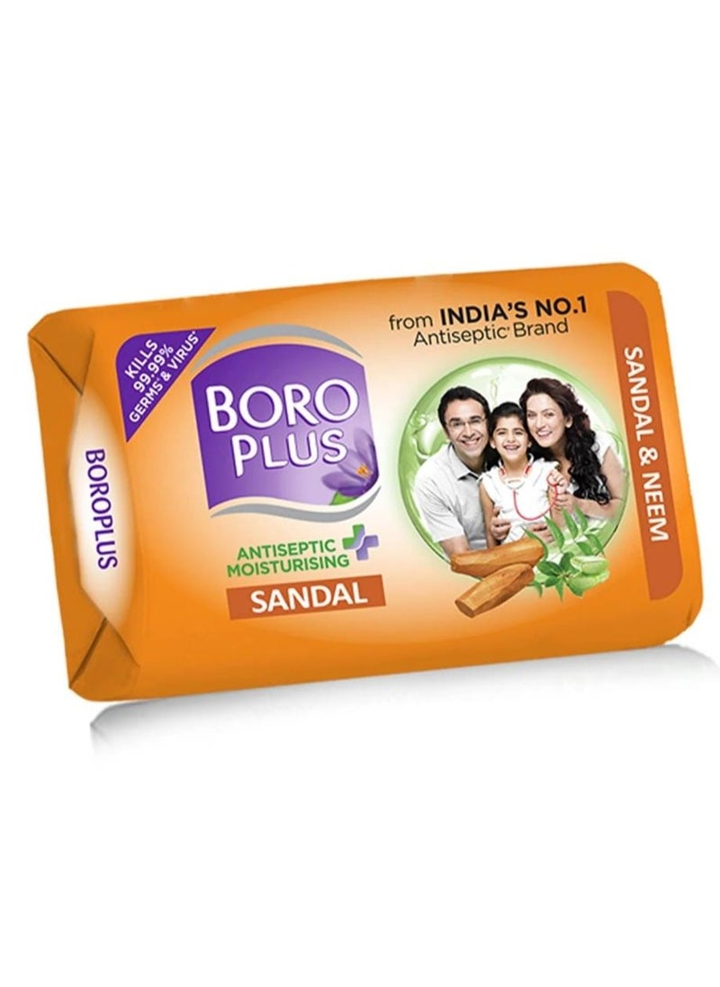 BOROPLUS - Boro Plus Antiseptic and Moisturizing Soap - Sandal and Neem 40 grams - Image 1