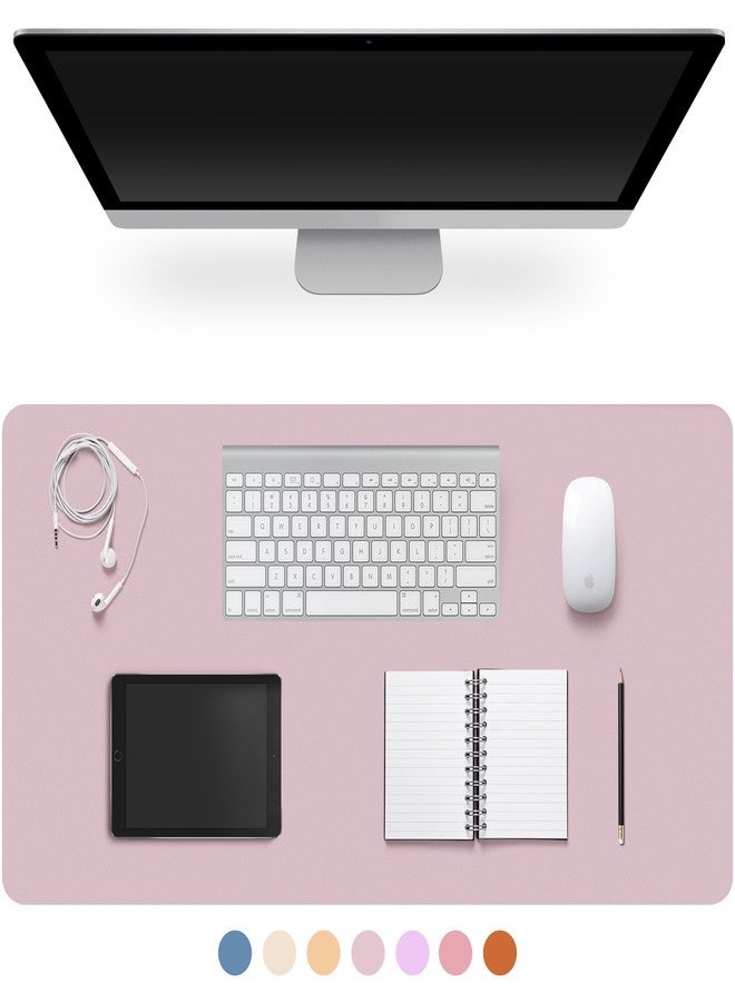 CADONO Leather Desk Pad Protector,Non-Slip Desk Pad,on-Slip PU Leather Large Mouse Pad,Easy Clean Desk Protecor Mat,Writing Pad for Office Work/Home/Decor(Grayish Lavender, 23.6" x 13.7") - Image 1