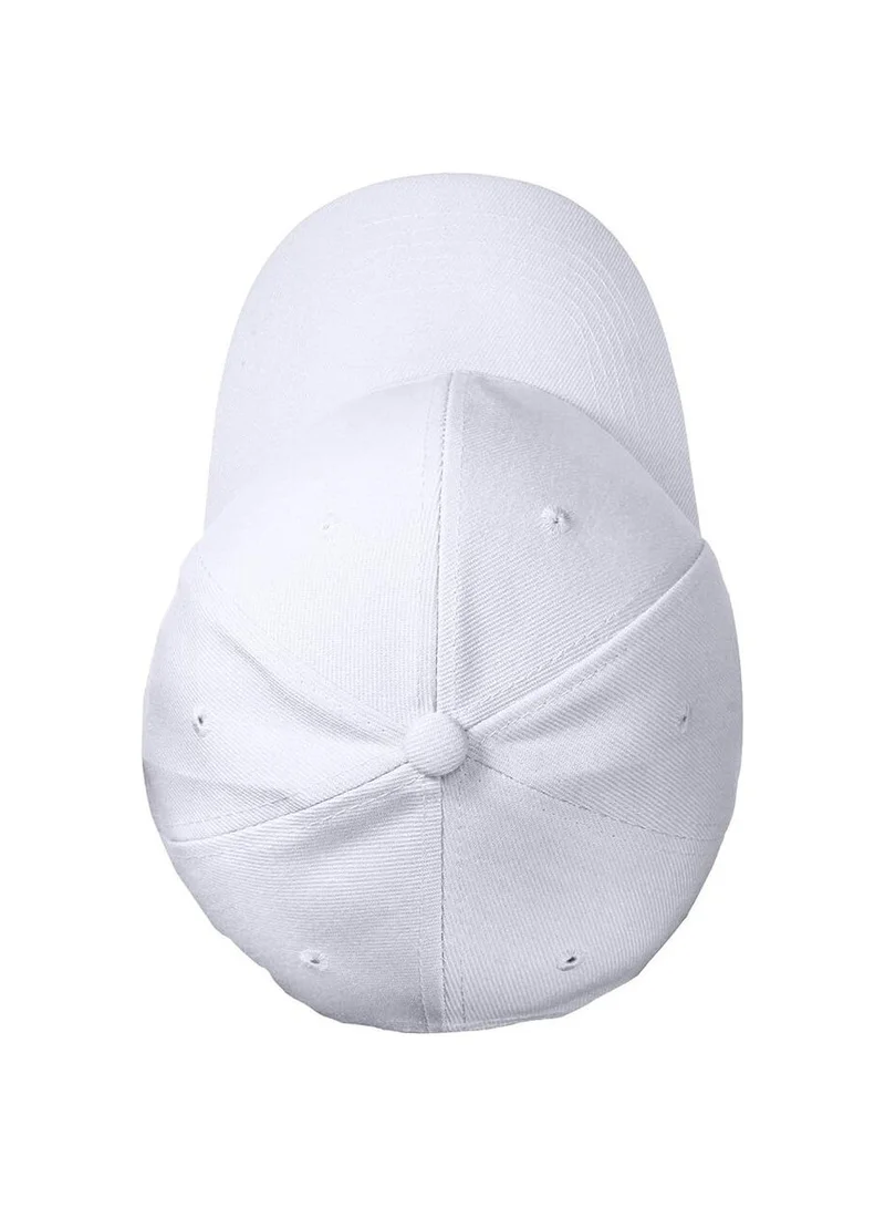 Mobcos 100% Cotton White Baseball Dad Cap - Adjustable Size Hat for Running, Workouts, and Outdoor Activities - Baseball Cap for Men and Women