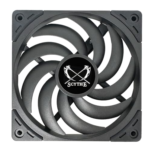 Scythe Wonder Tornado 120 Slim PWN Silent Slim PC Fan,120mm x 15mm, Fluid Dynamic Bearing, 4-Pin Connector (Wonder Tornado Slim, 2000RPM) - Image 1