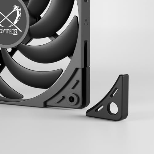 Scythe Wonder Tornado 120 Slim PWN Silent Slim PC Fan,120mm x 15mm, Fluid Dynamic Bearing, 4-Pin Connector (Wonder Tornado Slim, 2000RPM) - Image 3