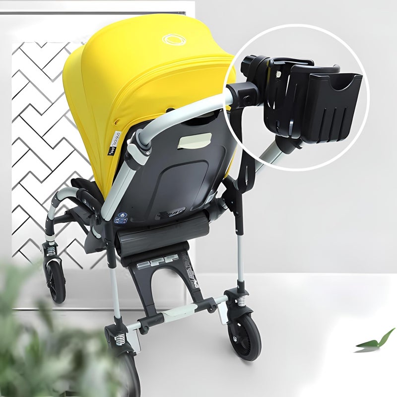 Bike Accessory - Universal Swivel Black Cup Holder Phone Holder for Wheelchairs, Strollers, Scooters, Bikes, Easy to Install Very Durable - Image 4
