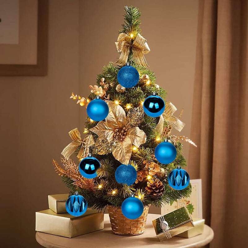 Briful 12PCS 3.15"" Christmas Ball Ornaments Shatterproof Blue Christmas Tree Decorations Xmas Tree Balls Halloween Ornaments D?cor - Image 5