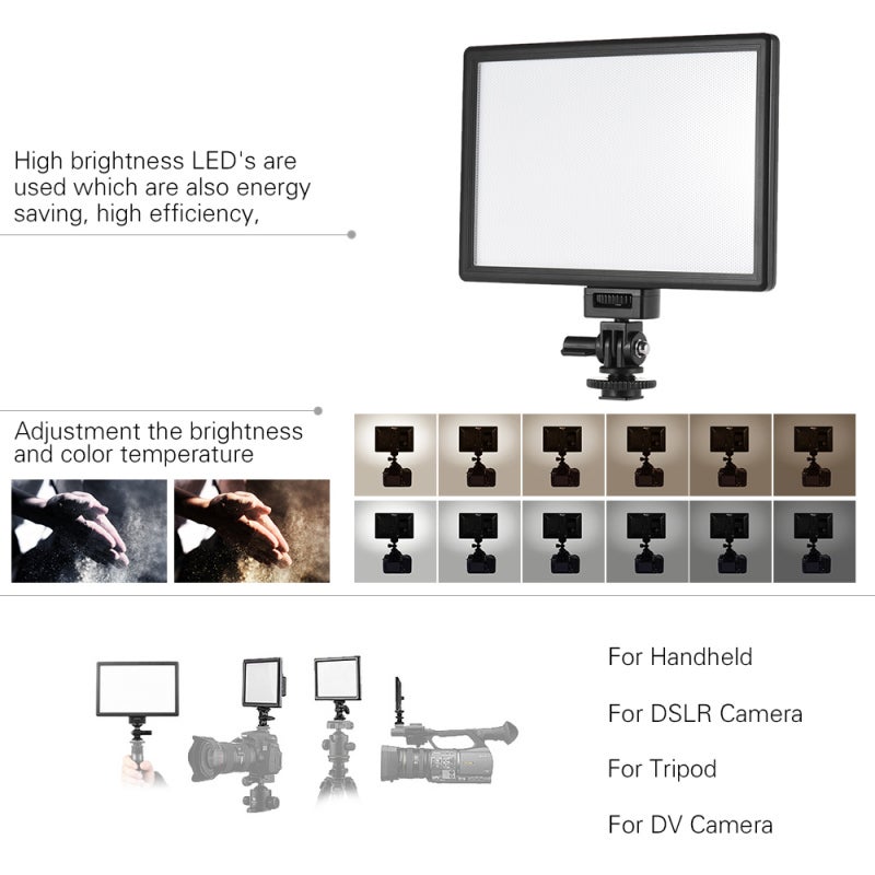 Viltrox Video Light Ultra-Thin LED Photography Fill Light with LCD Display - Double Color Temperature Steplessly Adjustable 120 Degrees Light Angle for Photography - Image 2