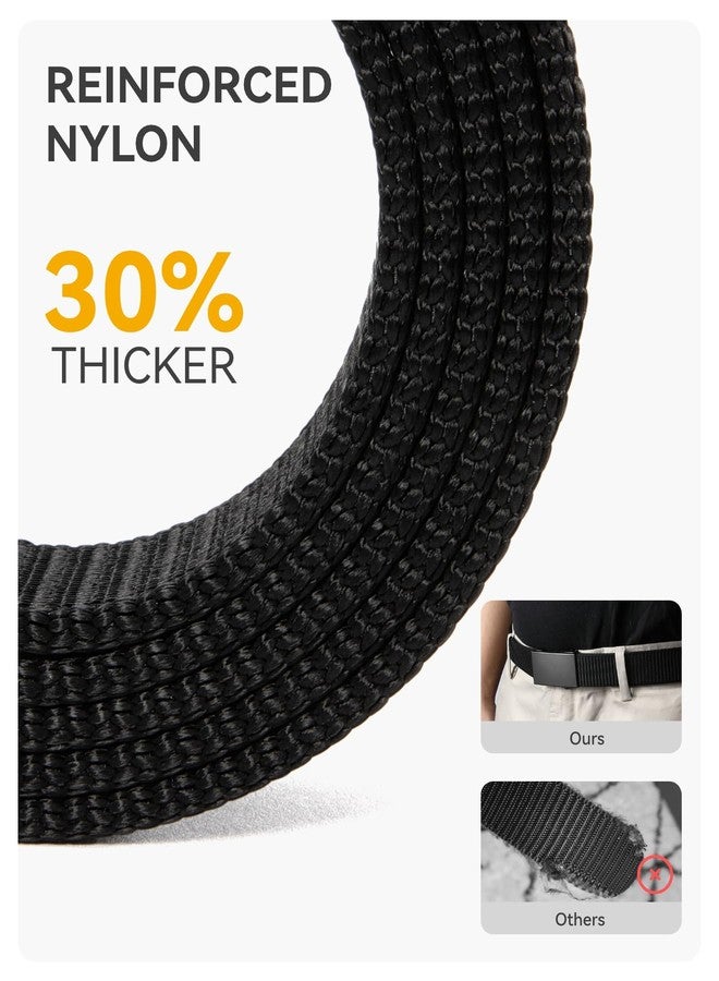 CHAOREN Ratchet Belts for Men - 31mm Nylon Web Belt for Golf Tactical Work Casual, Adjustable Webbing with Ratcheting Buckle - Image 4