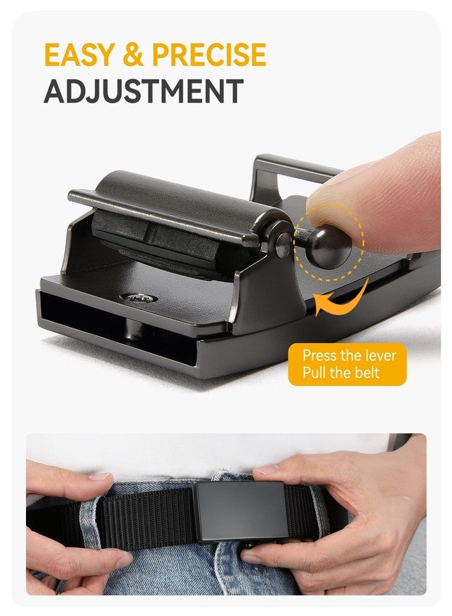 CHAOREN Ratchet Belts for Men - 31mm Nylon Web Belt for Golf Tactical Work Casual, Adjustable Webbing with Ratcheting Buckle - Image 3