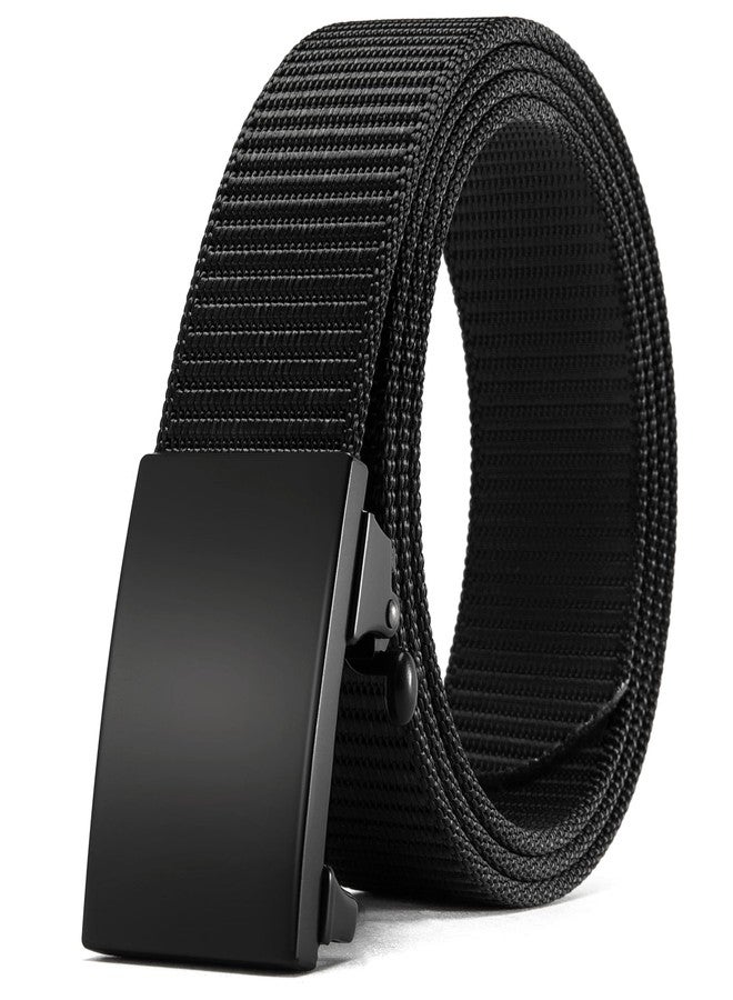 CHAOREN Ratchet Belts for Men - 31mm Nylon Web Belt for Golf Tactical Work Casual, Adjustable Webbing with Ratcheting Buckle - Image 1