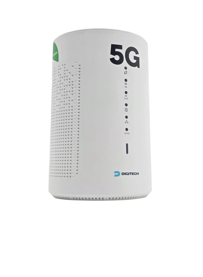 digi-tech 5G Router Wi-Fi 6 AX 1800 | Up to 9.6Gbps Download Speed |  Connect Up to 32 Devices | Dual Band 2.4GHz & 5GHz | Supports All Network Operators | Digitech S1 - White - Image 3