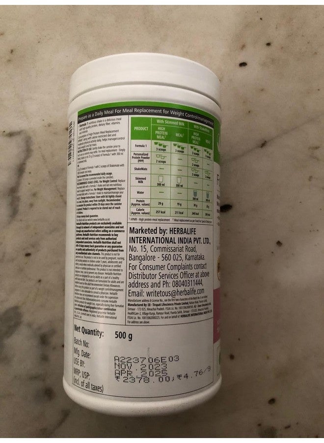 Herbalife Formula 1 Nutritional Shake Mix - Rose Kheer Flavor | 500g | Meal Replacement - Image 4