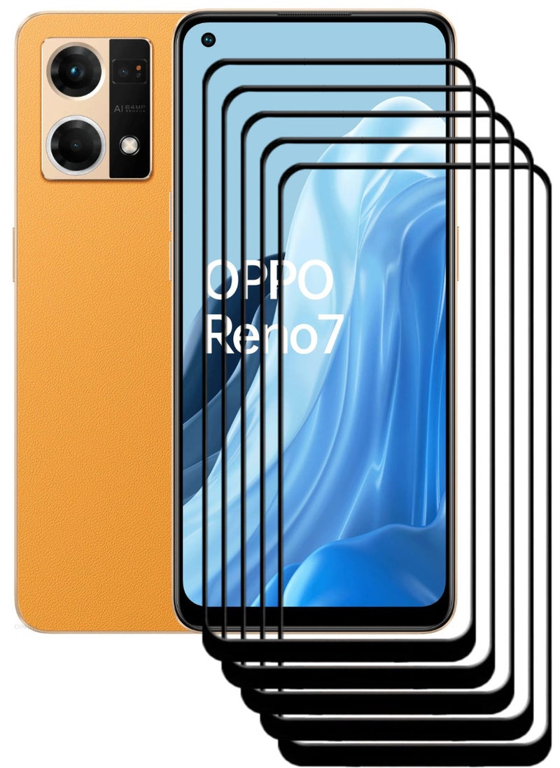 ACLIX 5 Pieces Antistatic ESD Dustproof Premium Quality High Definition Tempered Glass Screen Protector Designed For Oppo Reno7 - Image 1