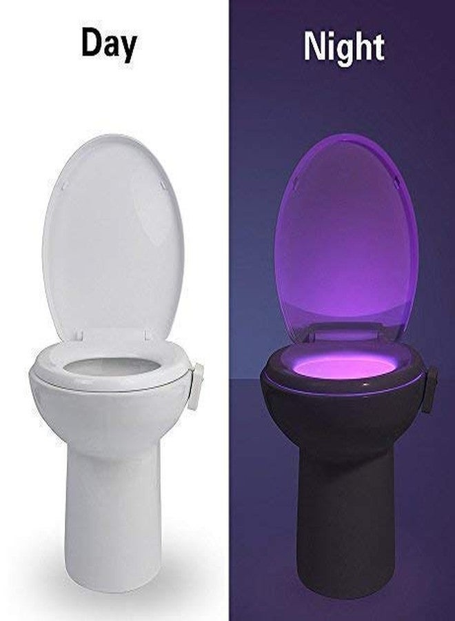 Boriva مصباح مرحاض LED يعمل بمستشعر الحركة من بوريفا بثمانية ألوان، مصباح ليلي متوهج للمرحاض، متعدد الألوان - Image 5