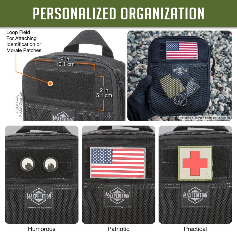 Maxpedition 2014 Maxpedition Beefy Pocket Organizer (Black) - Image 5
