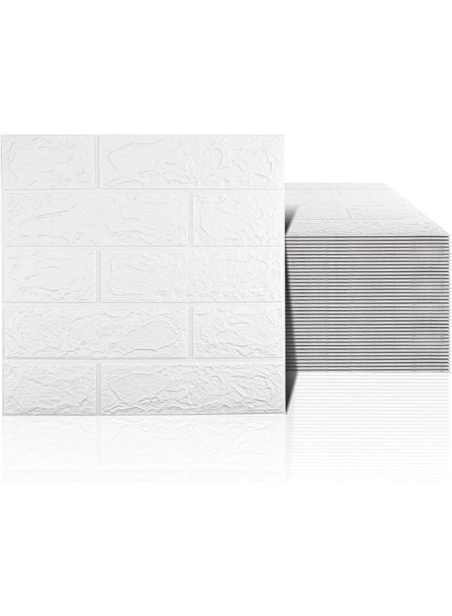 Sodeno 40 PCS White 3D Wall Panels  - Image 1