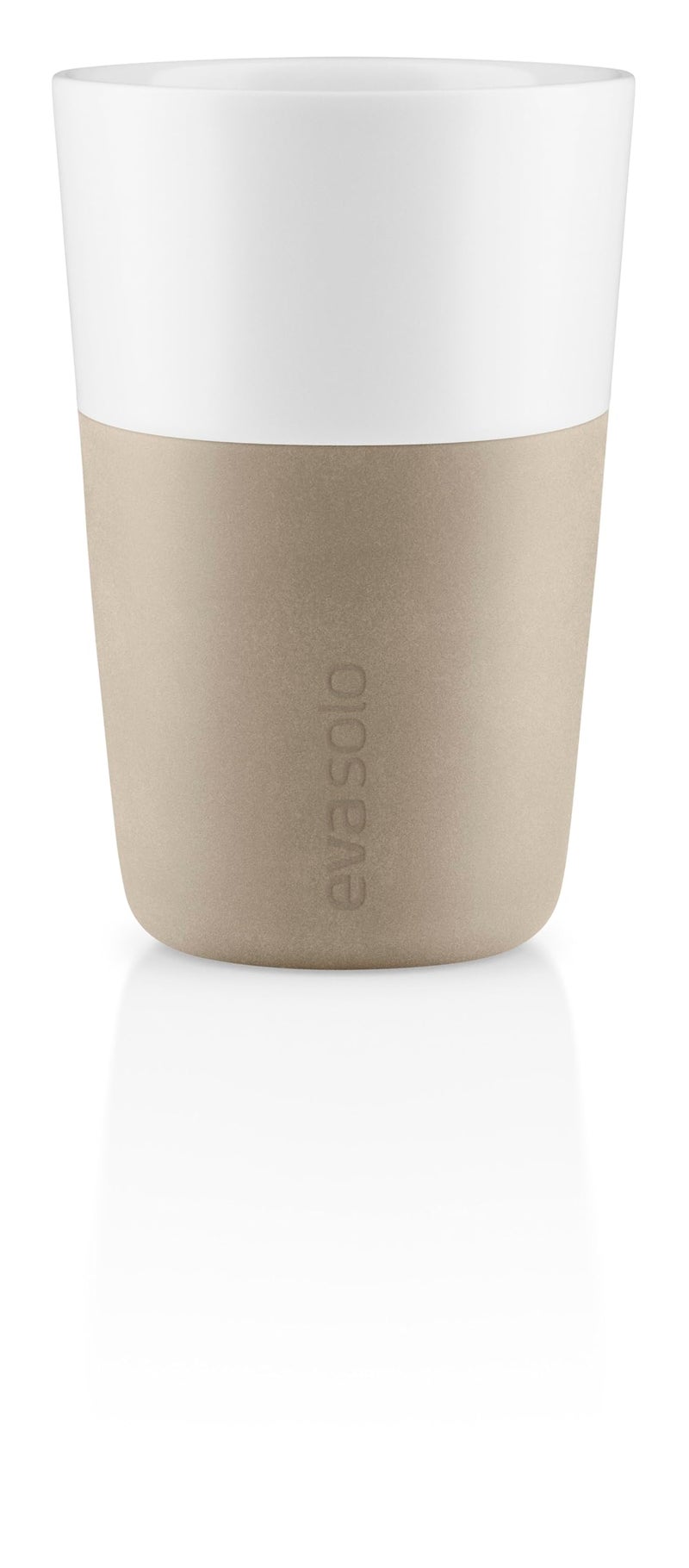Eva Solo  2 Cafe Latte tumblers Pearl beige Siliconecoated for a secure grip  Pearl beige
