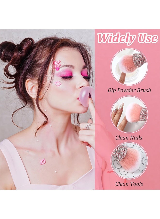 Quantum Makeup Brush, Nail Art Dust Powder Cleansing Brush, Portable Long Handle Beauty Tool for Nail BrushTool for Dust Removal - Image 4