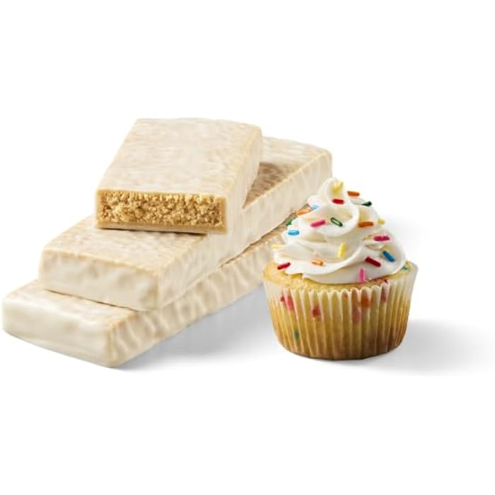 think! Protein Bars with Chicory Root for Fiber, Digestive Support, Gluten Free with Whey Protein Isolate, Cupcake Batter, Snack Bars without Artificial Sweeteners, 1.4 Oz (10 Count) - Image 4