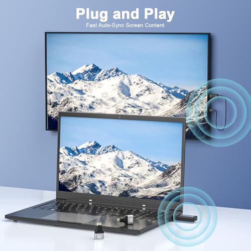 PWAYTEK Wireless HDMI Transmitter and Receiver 328ft100M Wireless HDMI Extender Kit Plug Play 4K Decode Support 245G for Streaming Video and Audio to Monitor from LaptopPcTv Box Black - Image 3