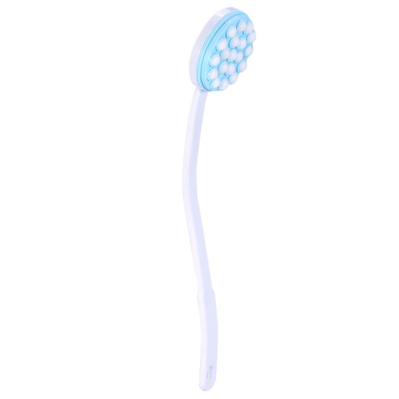 Long Handle Body Massager White Rotating Ball Design Detachable Lotion Applicator Back Massager for Shower - Non-Toxic Skin-Friendly Material Bath Brush with Lotion Applicator for Home Travel Hard-To- - Image 2