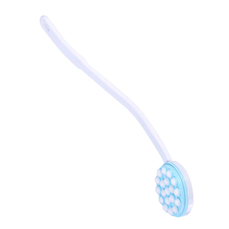 Long Handle Body Massager White Rotating Ball Design Detachable Lotion Applicator Back Massager for Shower - Non-Toxic Skin-Friendly Material Bath Brush with Lotion Applicator for Home Travel Hard-To- - Image 4