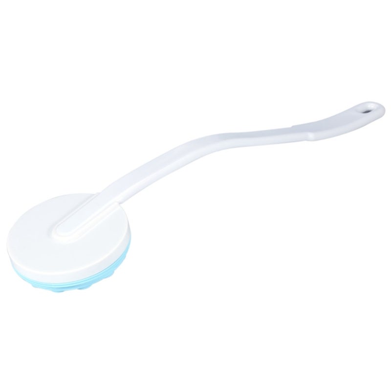 Long Handle Body Massager White Rotating Ball Design Detachable Lotion Applicator Back Massager for Shower - Non-Toxic Skin-Friendly Material Bath Brush with Lotion Applicator for Home Travel Hard-To- - Image 3