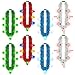 Traplace 8PCS Light up Christmas Necklace LED Christmas Accessories with 7 Bulbs 3 Modes Xmas Color Stripes Necklace Snowflakes Bell Tree Candy Cane Festive Decor for Ugly Sweater New Year Party Supplies - Image 2