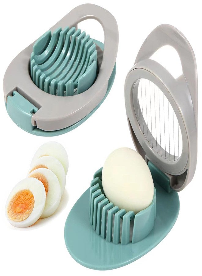 Dokpod 2 Pack Egg Slicer for Hard Boiled Eggs, Dokpod Egg Cutter for Hard Boiled Eggs, Stainless Steel Wire Egg Slicers, Egg Salad Maker, Boiled Egg Slicers, Boiled Egg Cutter - Image 1