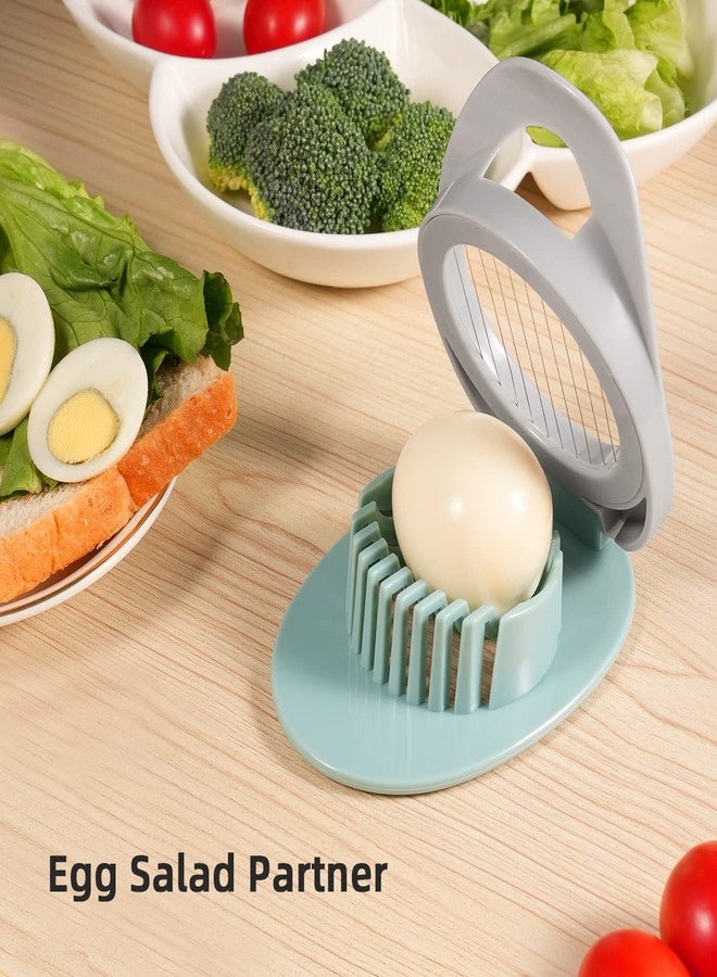Dokpod 2 Pack Egg Slicer for Hard Boiled Eggs, Dokpod Egg Cutter for Hard Boiled Eggs, Stainless Steel Wire Egg Slicers, Egg Salad Maker, Boiled Egg Slicers, Boiled Egg Cutter - Image 2