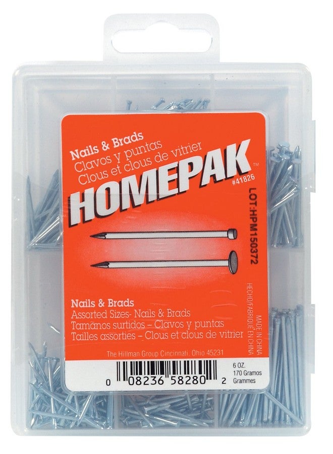 HOMEPAK Anchor Wire 41826 7-Cav. Nail and Brad Asst 210ml Assortment