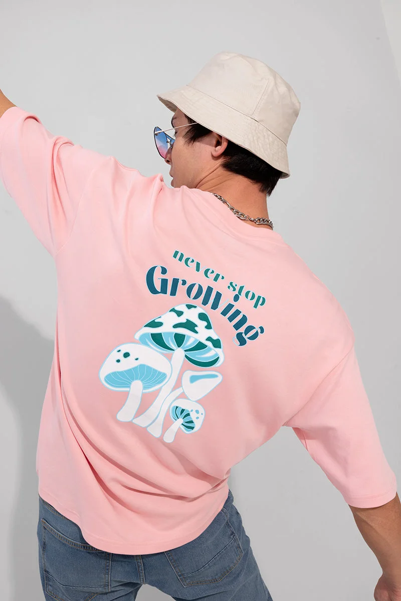 سنيتش Never Stop Pink Oversized T-Shirt