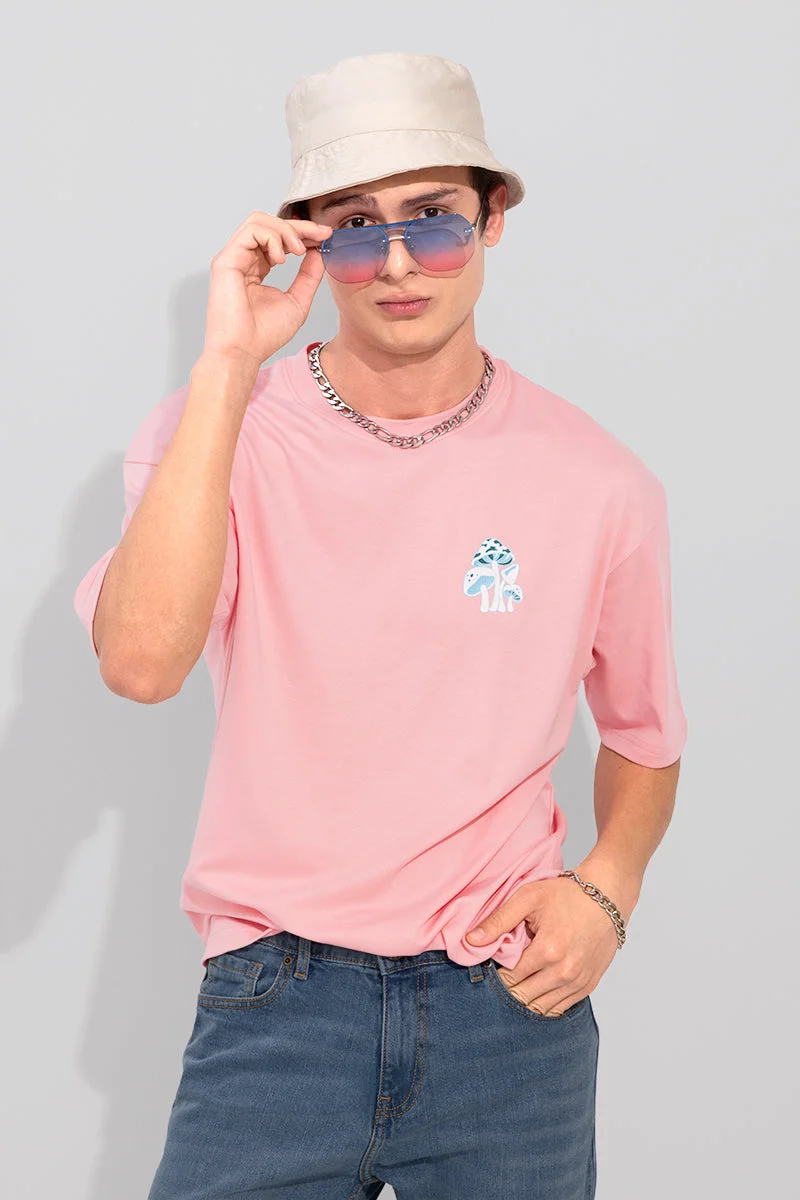 سنيتش Never Stop Pink Oversized T-Shirt