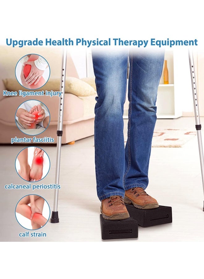 YelaJoy 3pcs Squat Wedge Block, Adjustable Foam Squat Ramp Wedge for Standing Relaxation Stretching and Calf Stretcher, Non-Slip Squat Ramp Slant Board for Heel Elevated Squat and Weight Lifting - Image 3