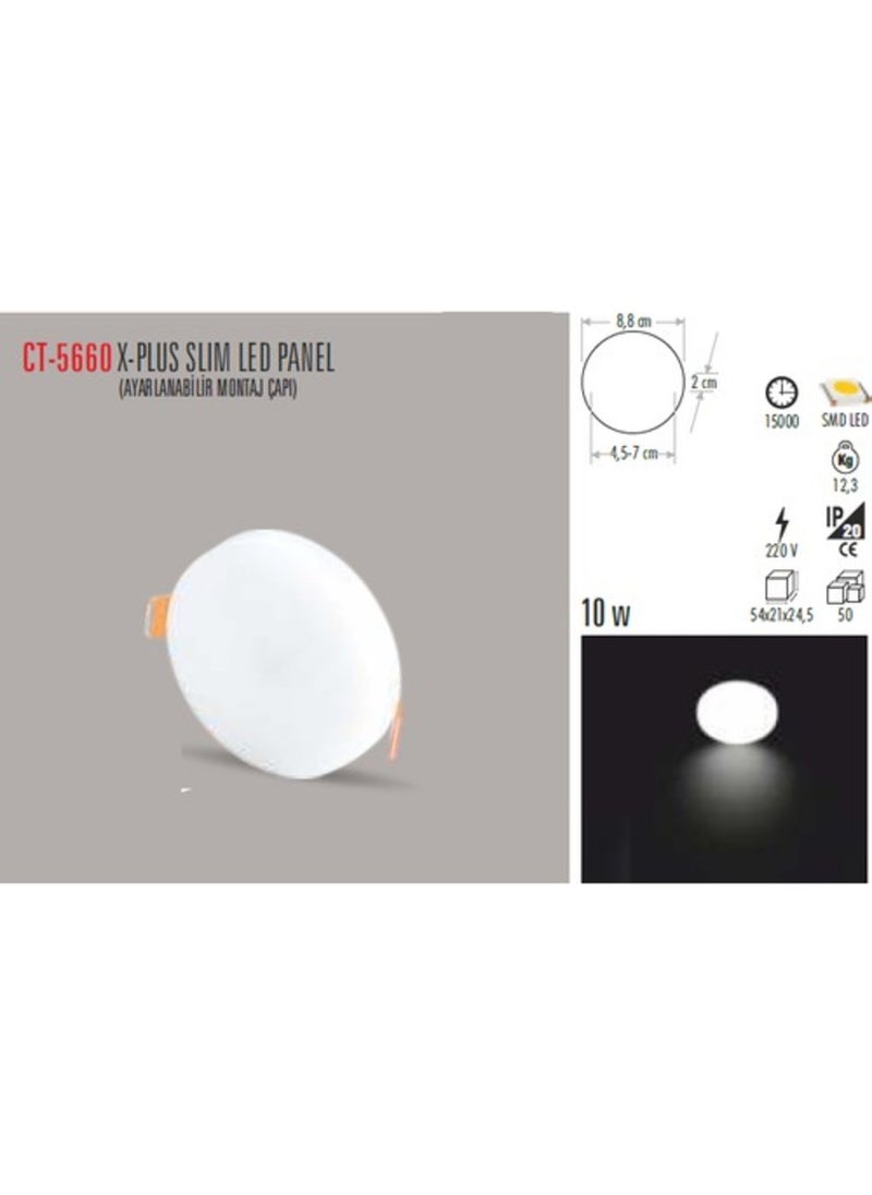 CATA - CT-5660 10W X-Plus Slim LED Panel (G.light) - Image 1